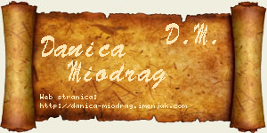 Danica Miodrag vizit kartica